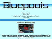 Tablet Screenshot of bluepools.com